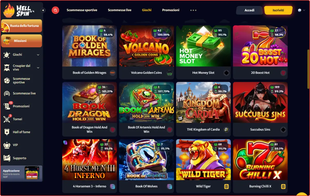HellSpin Piattaforma di gioco HellSpin Piattaforma di gioco